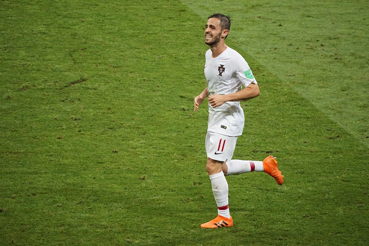 Bernardo Silva playing for Portugal at the 2018 World Cup