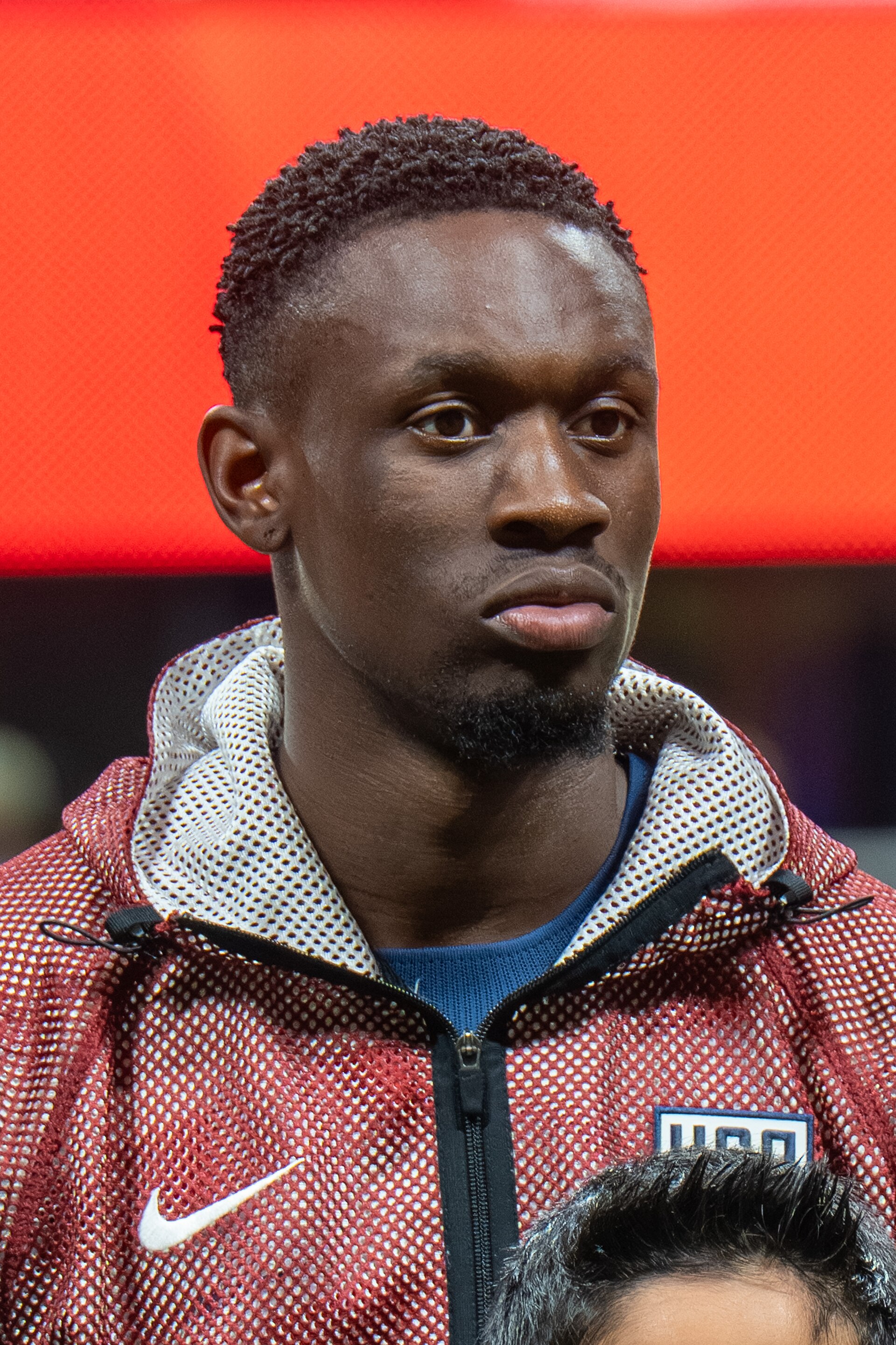 Folarin Balogun with the United States before a 2026 international match
