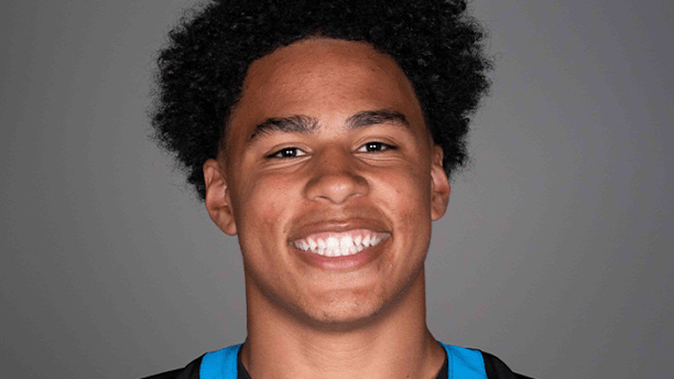 Official Panthers roster image of Jalen Coker